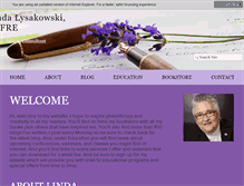 Tablet Screenshot of lindalysakowski.com